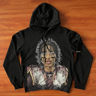 Travis Scott Teezo Touchdown Utopia Tour Hoodie长钉头像卫衣