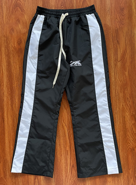 HELLSTAR STUDIOS 复古侧边条纹休闲运动男女款直筒长裤