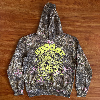 Sp5der 555555 Real Tree OG Web Hoodie pants 树纹加绒卫衣长裤