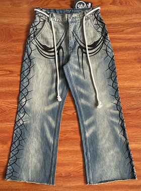 Hellstar Studios Sports Gel Pants 小印花高街风休闲运动长裤