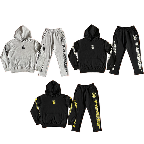 HELLSTAR STUDIOS OVERSEAS EXCLUSIVE HOODIE PANTS卫衣长裤套装