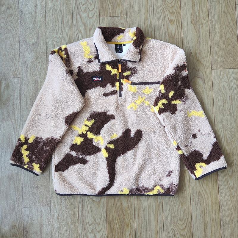 Travis Scott Cactus Jack Trails迷彩男女同款 摇粒绒夹克外套潮