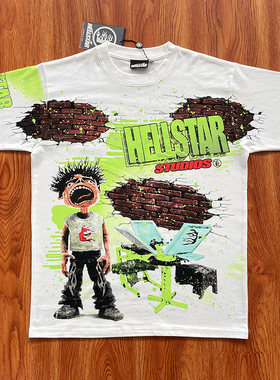 Hellstar Studios Screaming Kid Tee 砖墙印花休闲短袖T恤