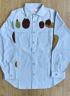 Kapital Kountry Chambray Work Shirt 仙人掌刺绣复古长袖衬衫