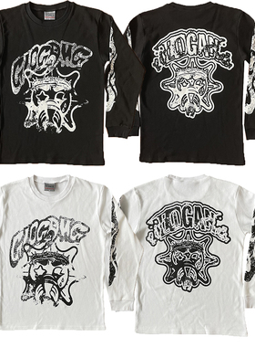 Glo Gang Eroded Glo Thermal Tee 青春圆领卡通长袖纯棉T恤