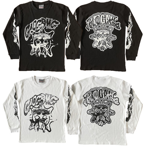 Glo Gang Eroded Glo Thermal Tee 青春圆领卡通长袖纯棉T恤
