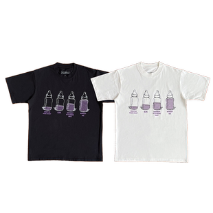 Awful Lot 奶瓶印花纯棉短袖 T恤 Syrup Cough That