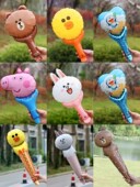 地推活动小礼品礼物长款 儿童卡通铝膜手持棒气球玩具充气汽球多款