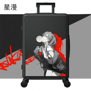 动漫箱包eva周边男孩行李箱登机箱旅行箱子学生密码箱男生拉杆箱