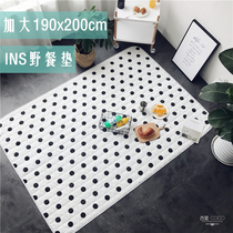Xili coco net red ins increases waterproof outdoor spring outing lawn picnic mat picnic beach tent cloth mat