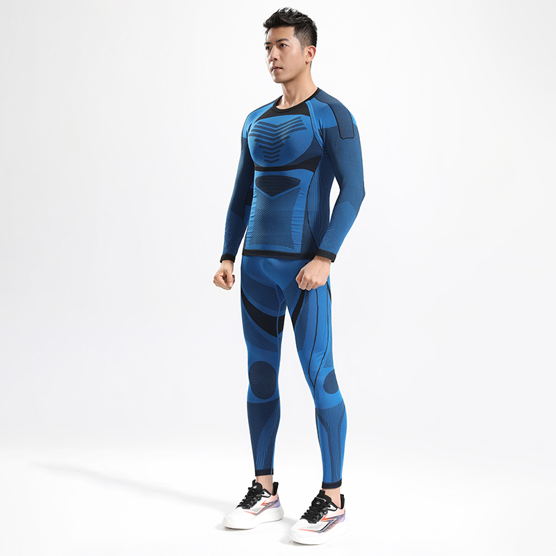 冬季专业运动速干套装男女户外跑步健身紧身衣透气保暖压缩打底衣
