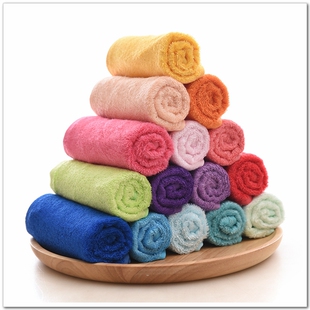满19元 堡纳丝竹纤维方巾吸水美容小毛巾口水巾 包邮