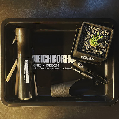 潮牌NEIGHBORHOOD塑料托盘方形熟食盘桌面收纳盘花盆多肉接水盘