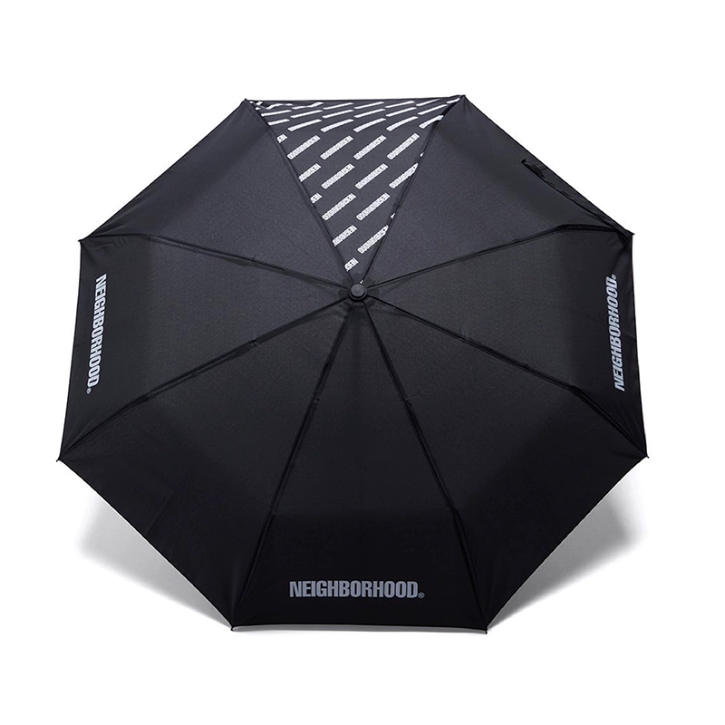 潮牌NBHD黑色 全自动折叠雨伞防晒防紫外线者折叠抗风遮太阳伞