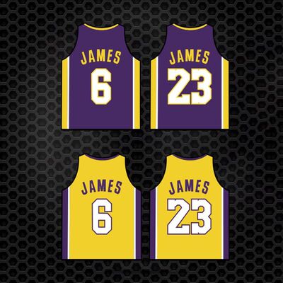 詹姆斯 汽车 机车贴 JAMES 6号 标志 湖人球衣23号贴纸反光贴花