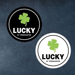 四叶草车身装 汽车侧窗玻璃内饰反光防水贴纸 饰划痕贴幸运LUCKY
