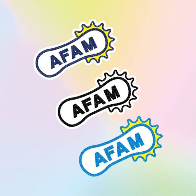 AFAM 摩托车改装头盔装饰贴纸 牙盘链条装饰车贴 划痕防水反光贴