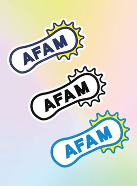 AFAM 摩托车改装头盔装饰贴纸 牙盘链条装饰车贴 划痕防水反光贴