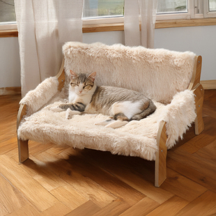 猫窝沙发冬季加厚猫窝保暖离地狗窝猫床幼犬小猫窝大号安全感睡觉