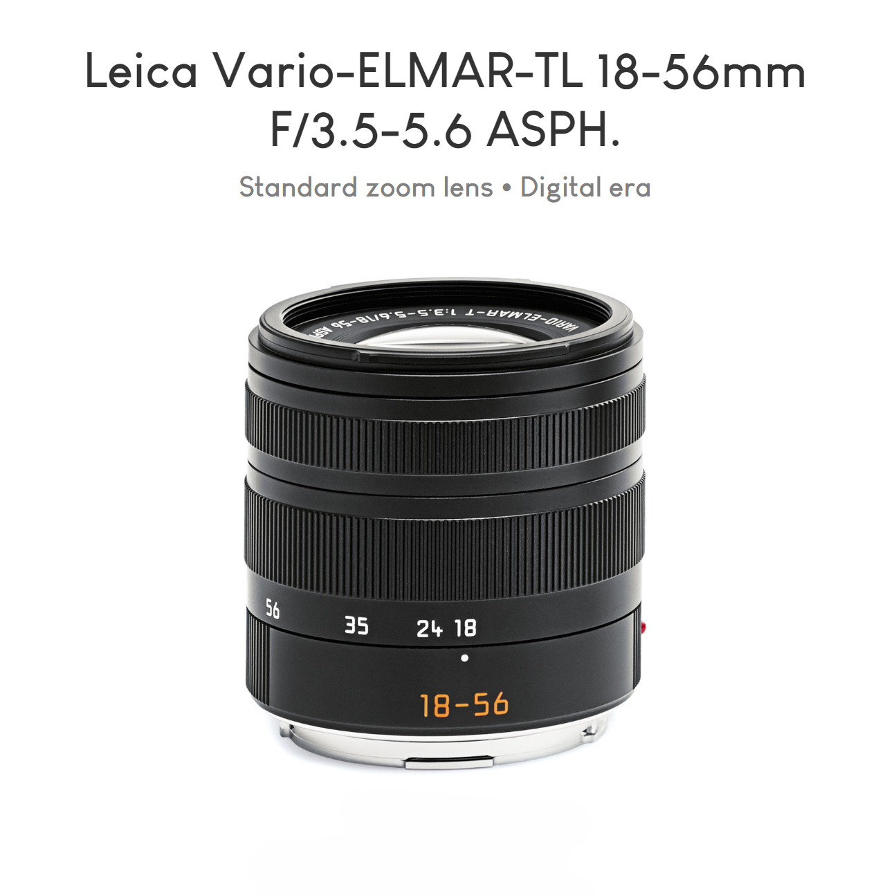 leica徕卡 Vario-ELMAR-TL18-56mm F/3.5-5.6 ASPH方形遮光罩