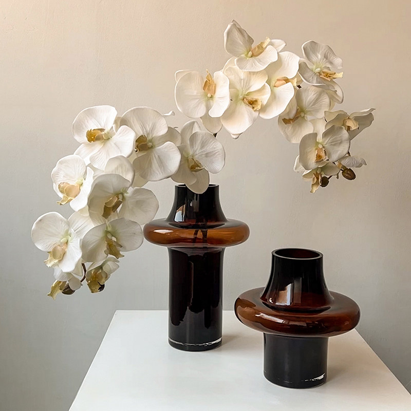 轻奢创意花瓶不规则玻璃花器