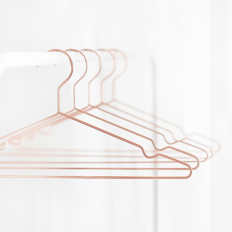 玫瑰金晒衣架态生活简约无痕