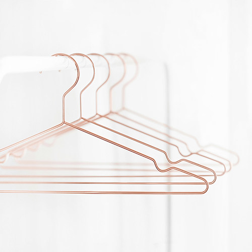 玫瑰金晒衣架态生活简约无痕