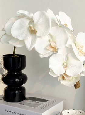 态生活 轻奢ins蝴蝶兰仿真花假花摆设花艺餐桌花摆花装饰插花摆件