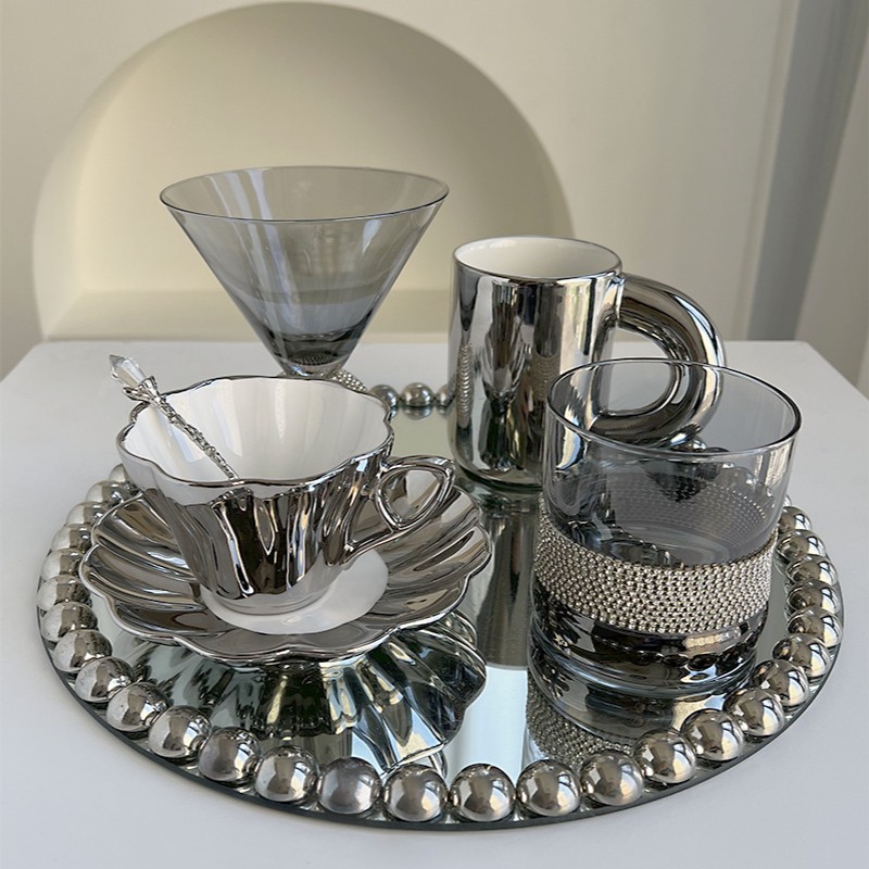 ins輕奢風杯子高顏值杯盤組合