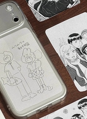 原创跃动青春插画手机壳适用苹果17promax简约17pro防摔16e软壳15promax创意14plus透明13mini插画12/11小众x