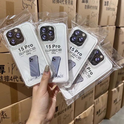 适用苹果13透明精孔简约手机壳