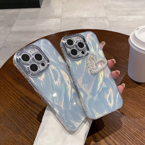 精孔羽纱适用步步高y375g新款爱心珍珠手机壳vivoX100s创意闪粉镜头y200i女可爱水钻s19全包高级感软边保护套