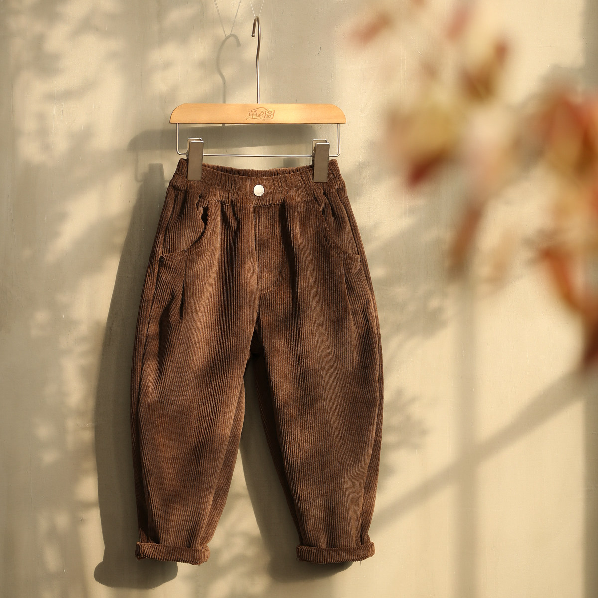 女童休闲裤2025冬季新款加绒加厚哈伦裤灯芯绒中大童百搭宽松长裤,童装/婴儿装/亲子装,裤子,淘宝优惠券,粉丝福利购,淘宝优惠卷