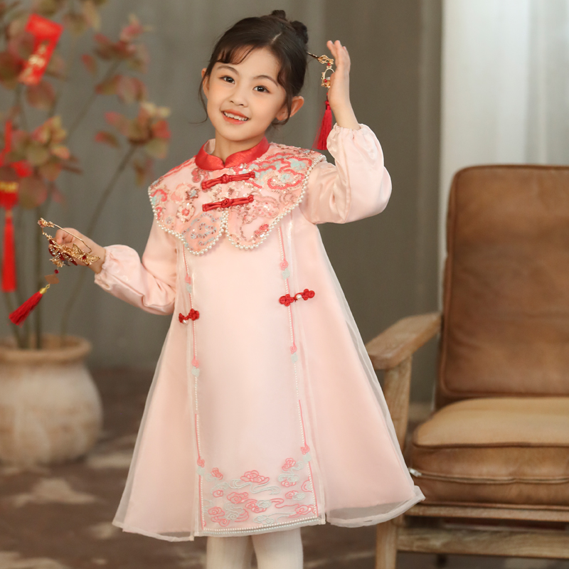 改良中国风古色古香连衣裙