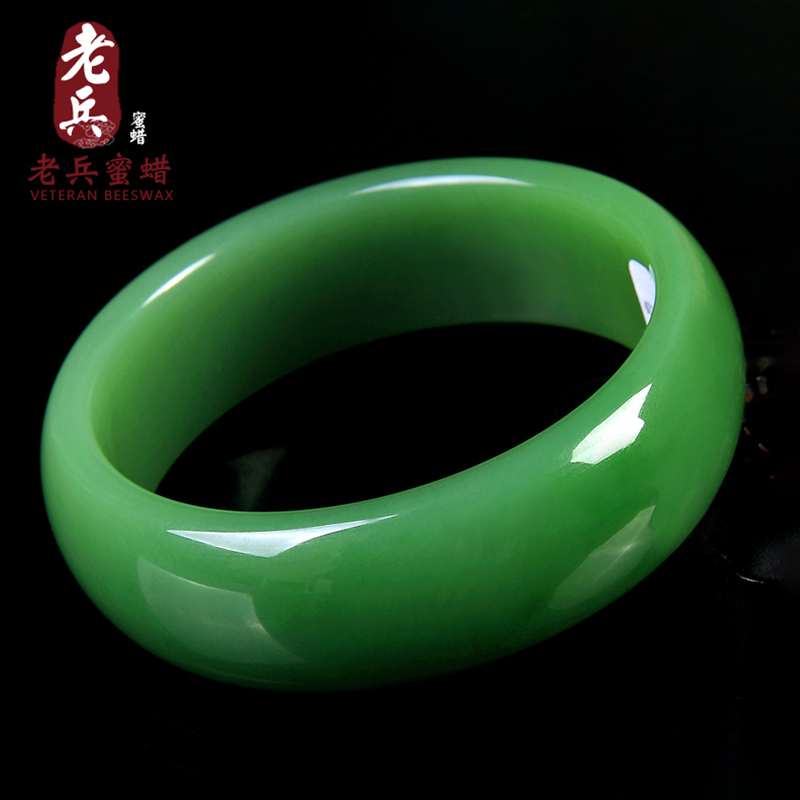 天然A货翡翠新疆和田玉碧玉白玉石手镯圆珠手串手链佛珠女款直播3