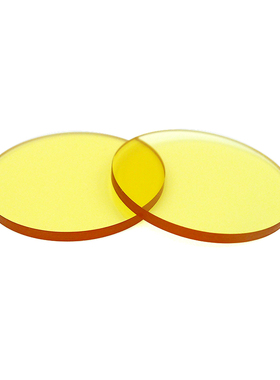 CB2  有色光学玻璃 橙色光透明 橙色玻璃 橙色滤镜Φ25.4*2mm