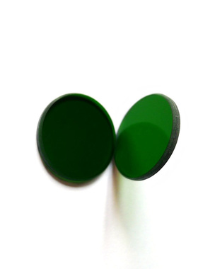 LB1绿色滤光镜过滤绿色光光学玻璃绿色玻璃绿光滤镜φ20*1.5mm