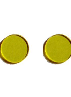 光学黄色玻璃JB470金波滤光片470nm后通前截滤镜JB6/GG475D29*2mm