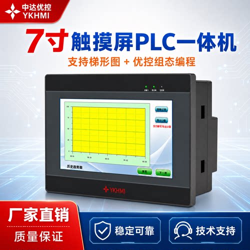 优控7寸3U/3G触屏PLC一体机厂家