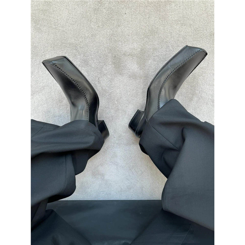 Luxury牛皮~翘头巴黎小皮鞋男女款方头德比乐福鞋黑色英伦穆勒鞋,流行男鞋,乐福鞋（豆豆鞋）,淘宝优惠券,粉丝福利购,淘宝优惠卷