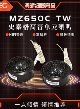 意大利STEG史泰格MZ650C TW高音车载扬声器汽车音响改装包安装