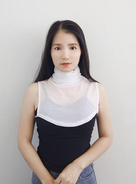 Y053夏季韩版女装新款围脖堆堆领假高领蕾丝假领网纱假领子假衣领