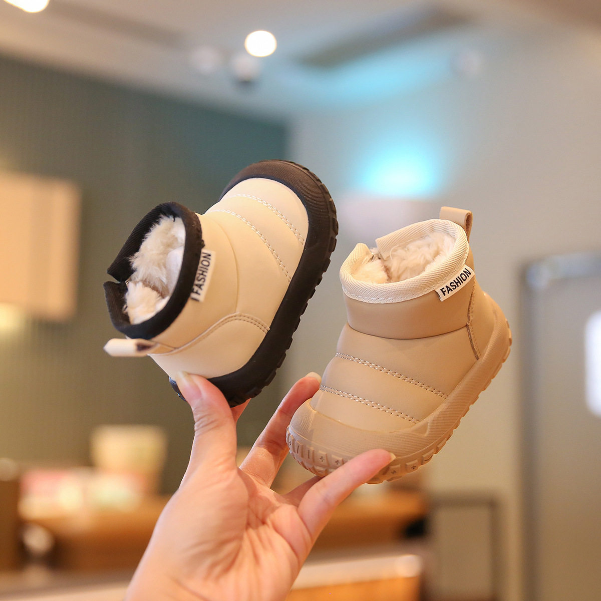 小步点宝宝雪地靴加绒加厚冬季儿童保暖棉鞋女宝棉靴婴儿男童鞋子,童鞋/婴儿鞋/亲子鞋,雪地靴,淘宝优惠券,粉丝福利购,淘宝优惠卷