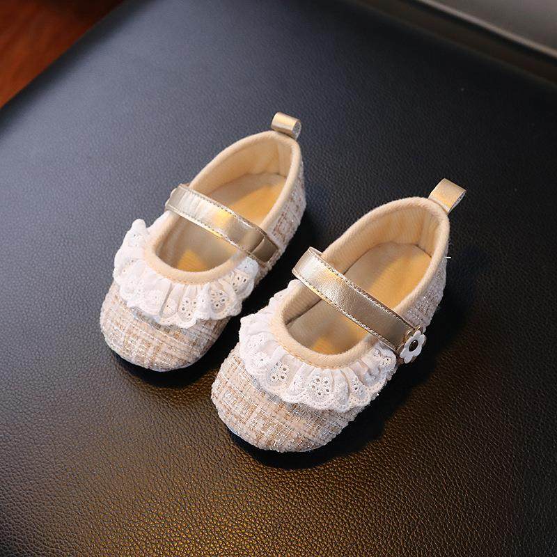 0-3-6月1岁女婴学步鞋春秋单鞋小香风花朵蕾丝公主鞋软底不掉防滑,童鞋/婴儿鞋/亲子鞋,婴儿步前鞋/袜鞋,淘宝优惠券,粉丝福利购,淘宝优惠卷