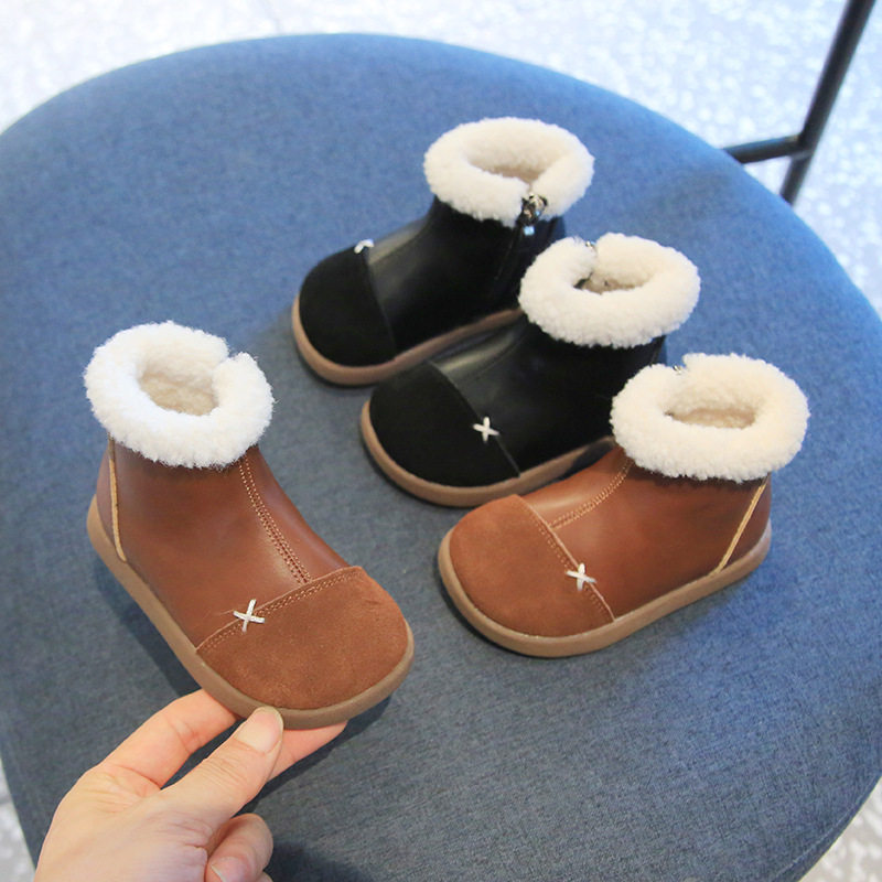 女宝宝真皮小皮鞋秋冬季加绒保暖舒适靴子1-2--3岁小童防滑学步鞋,童鞋/婴儿鞋/亲子鞋,婴儿步前鞋/袜鞋,淘宝优惠券,粉丝福利购,淘宝优惠卷