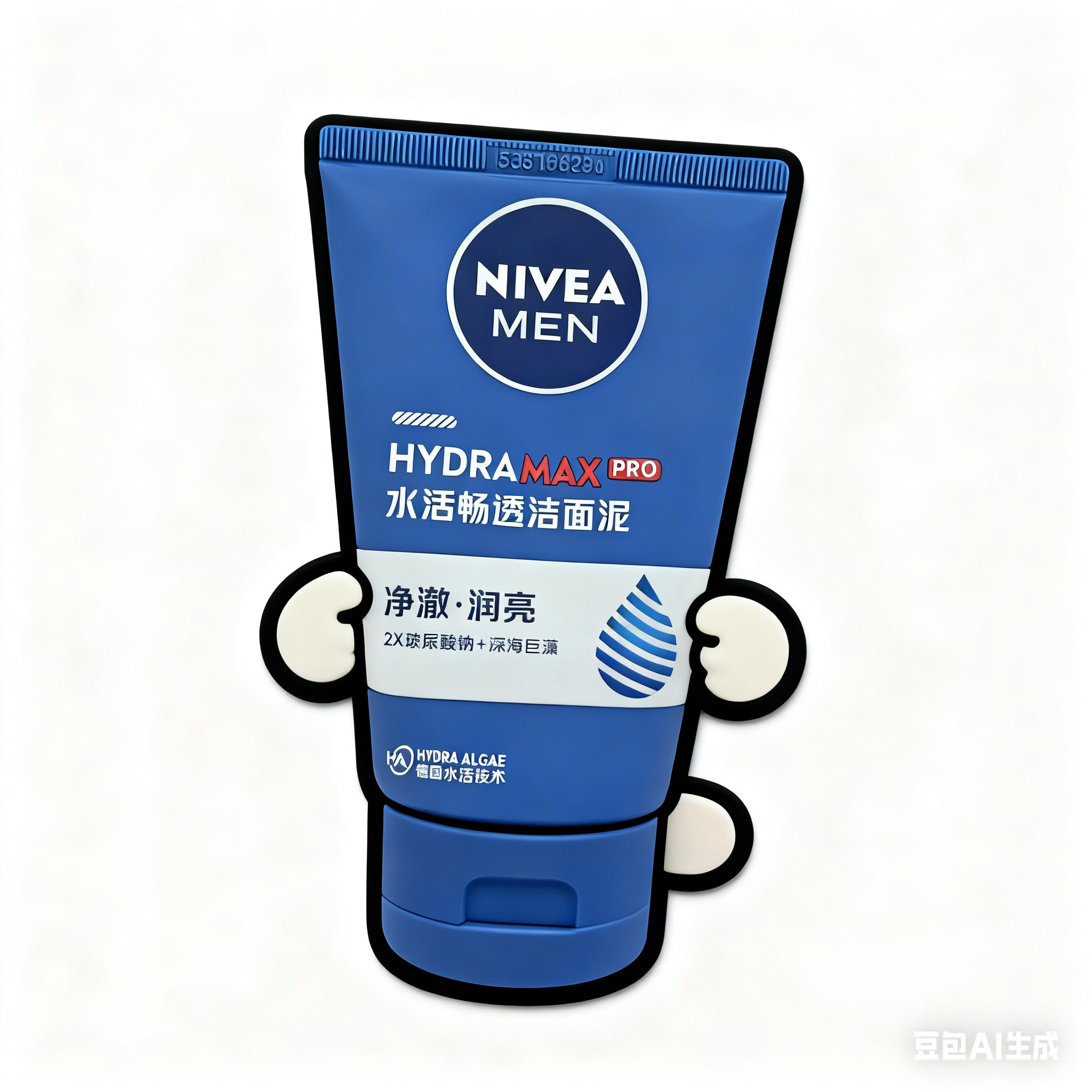 妮维雅男士洗面奶水活畅透洁面泥100g温和清洁控油洁面乳