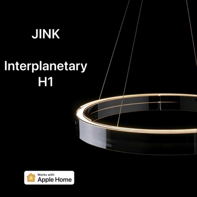 适用苹果matter意式极简吊灯客厅玻璃圆环现代简约创意艺术餐厅灯