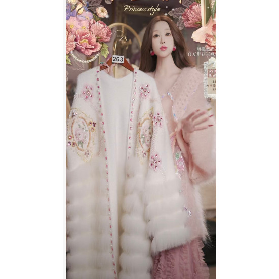 0110直播263高端年货节新品千金白狐狸毛花卉外套裙2用80-120,服饰配件/皮带/帽子/围巾,帽子,淘宝优惠券,粉丝福利购,淘宝优惠卷