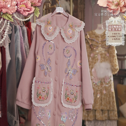 0125直播286高端年货节新品慕斯粉刺绣棉服大衣裙2用80-120,服饰配件/皮带/帽子/围巾,帽子,淘宝优惠券,粉丝福利购,淘宝优惠卷