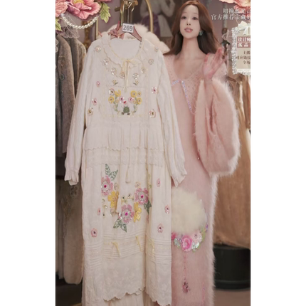 1129直播269高端双12抢先购刺绣裙80-120